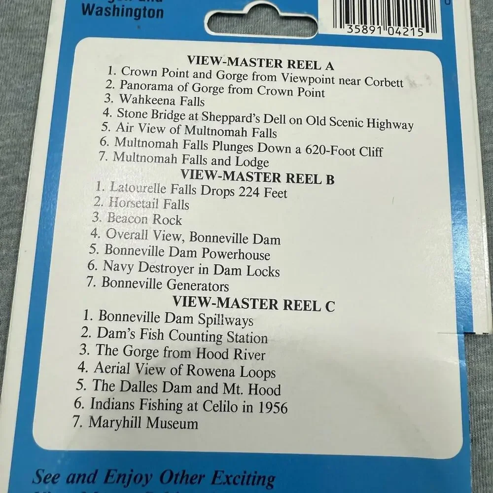 VIEW-MASTER 3-D Tour - Sealed Pack - Columbia River Gorge Oregon Washington VTG - Picture 5 of 6